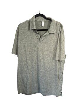 Stylus Mens green Polo Shirt XL 92% Polyester 8% Spandex Short Sleeve Lightweigh